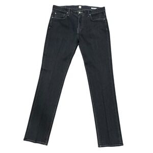 Agave Denim No 11 Classic Mens Jeans Size 35 Dark Wash Straight Leg‎ Black Denim